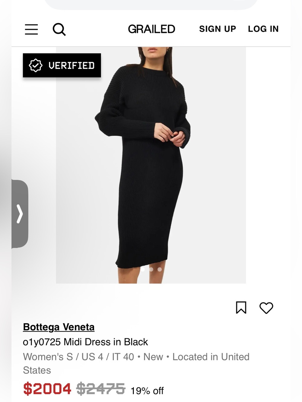 Bottega Veneta 2020 Open Back Wool Blend Ribbed Black Dress Size Medium